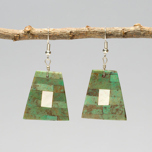 Truncated Pyramid Mosaic Earrings
