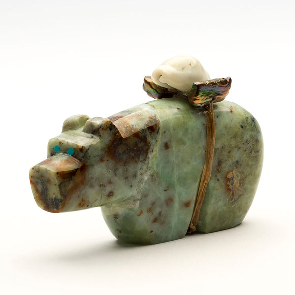 Aqua Rose Stone Bear