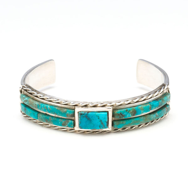 Rich Kingman Turquoise Cuff Bracelet