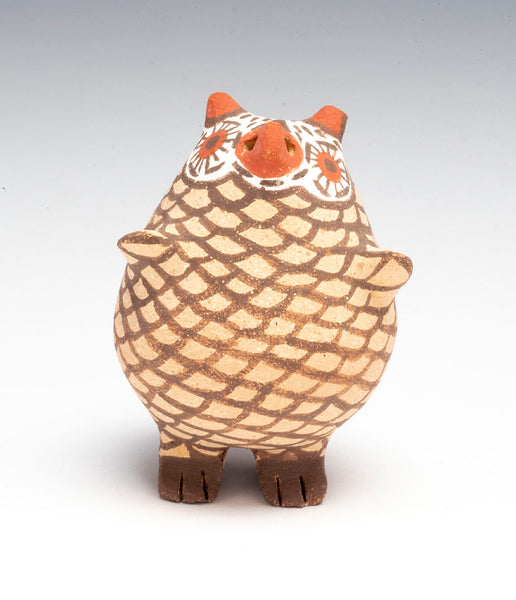 Small Standing Pottery Owl