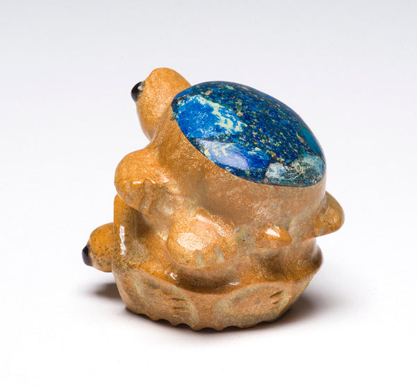 Zuni Travertine & Zuni Azurite Baby Turtles Keshi The Zuni Connection