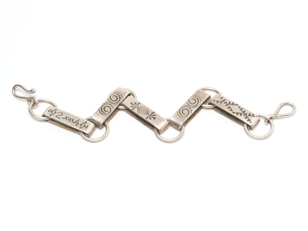 Reversible Hand-Stamped Link Bracelet