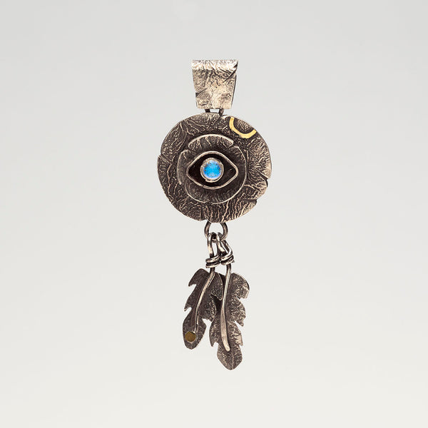 Protective Moonstone Eye Pendant