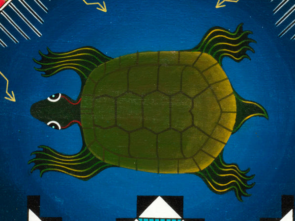 Reptile Rain Original Painting – Keshi The Zuni Connection