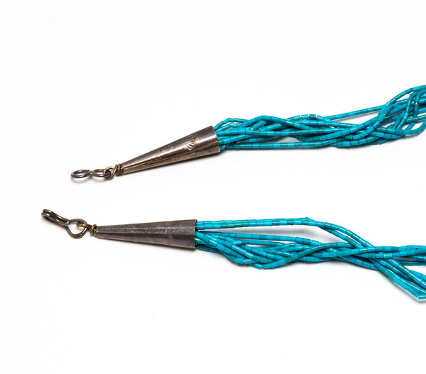 Stunning Ten Strand Turquoise Fetish Necklace – Keshi The Zuni