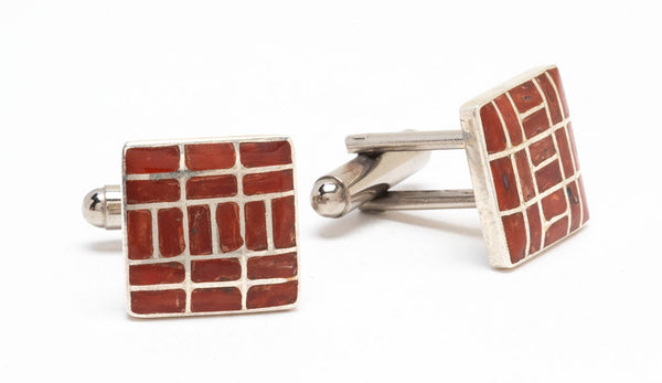 Contemporary Coral Cuff Links