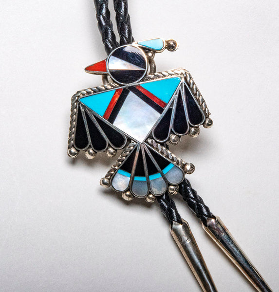 Lucy Ceshz サンダーバード　bolotie Lucy Ceshu Thunderbird Bolo on Black Tie – The Shop Outpost