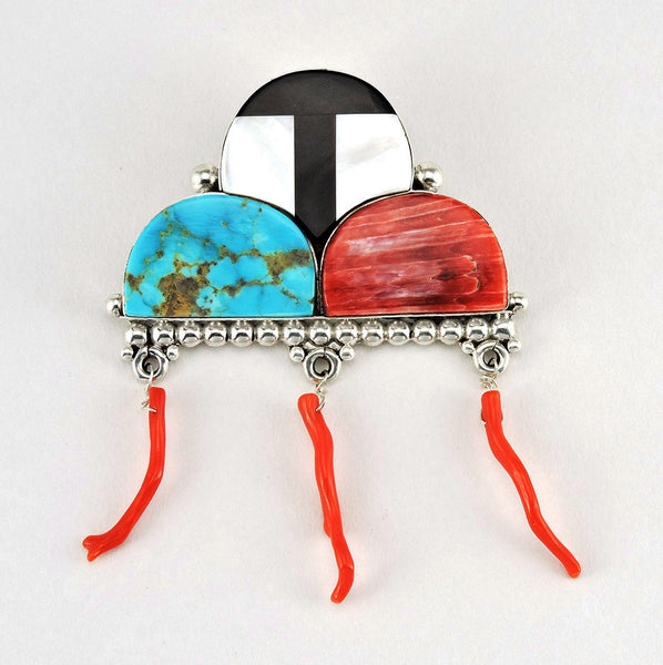 "Two Feathers & A Raincloud" Pendant