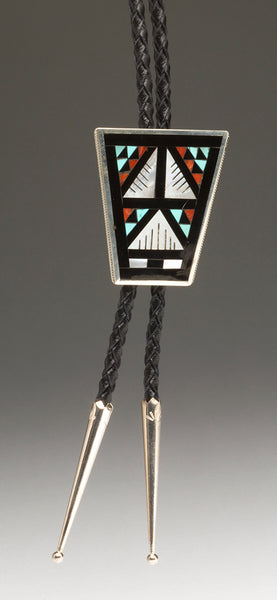 Stone To Stone Inlaid Bolo Tie