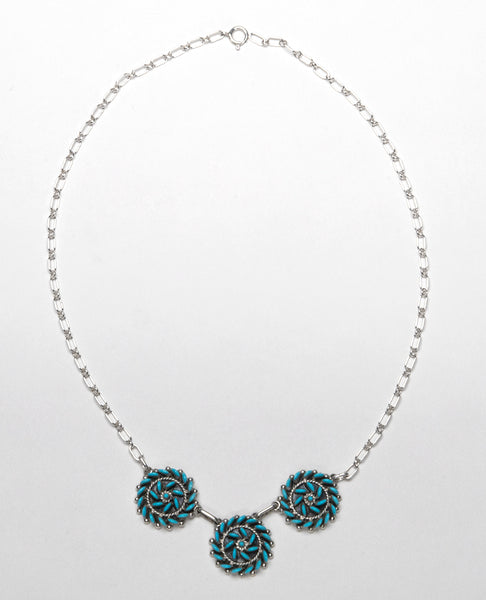 Sleeping Beauty Turquoise Petit Point Necklace