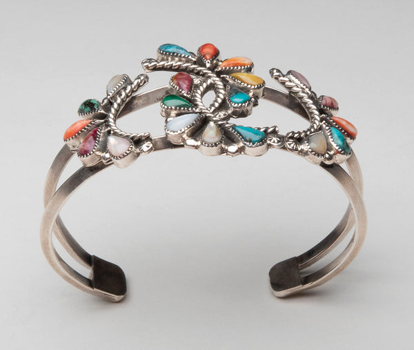 Spectacular Cluster Work Cuff Bracelet – Keshi The Zuni Connection