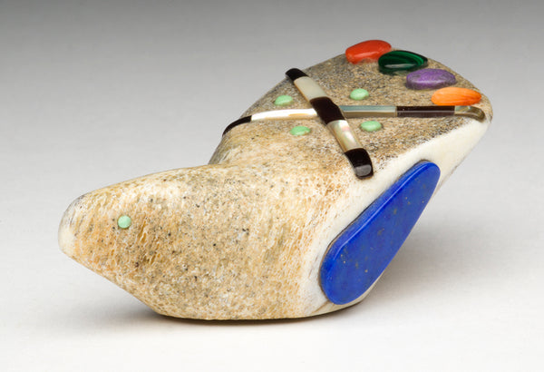 Old-Style Eagle With Colorful Inlays