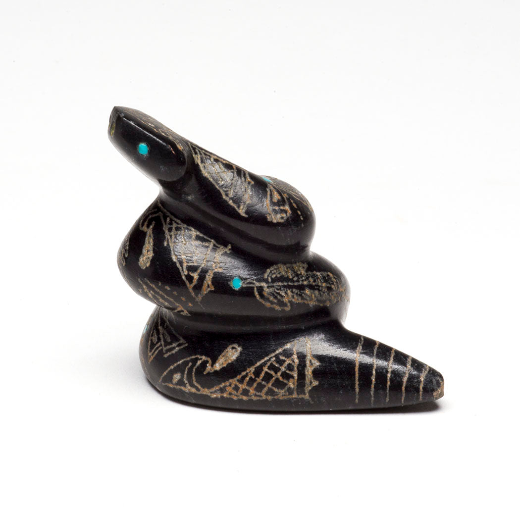 Snake With Sgraffito Rainbirds