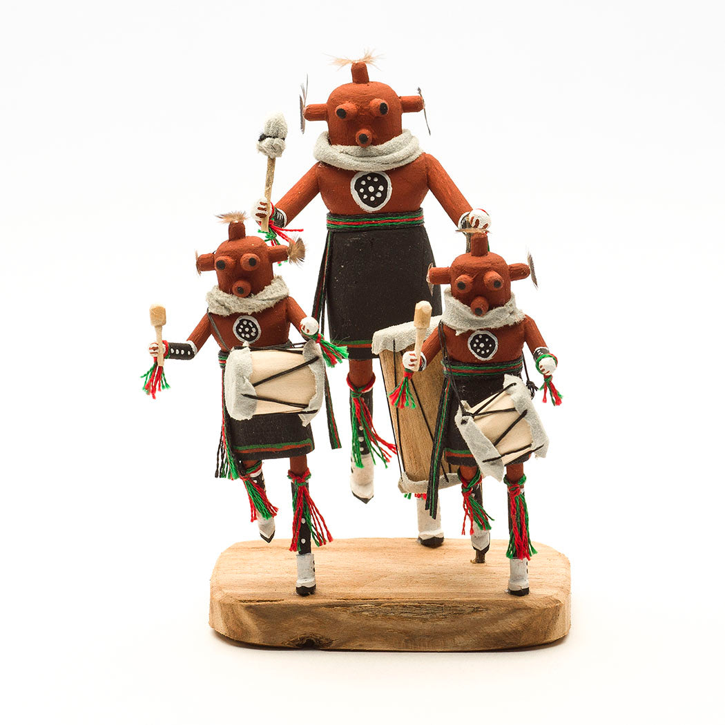 Hopi Mudhead Drummer Dolls