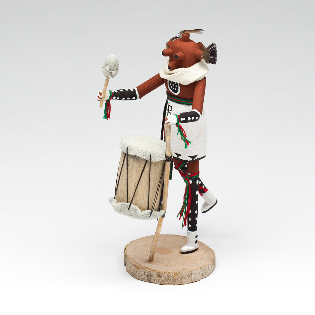 Hopi Mudhead Drummer Katsina Doll