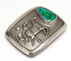 Pilot Mountain Turquoise Horse Belt Buckle