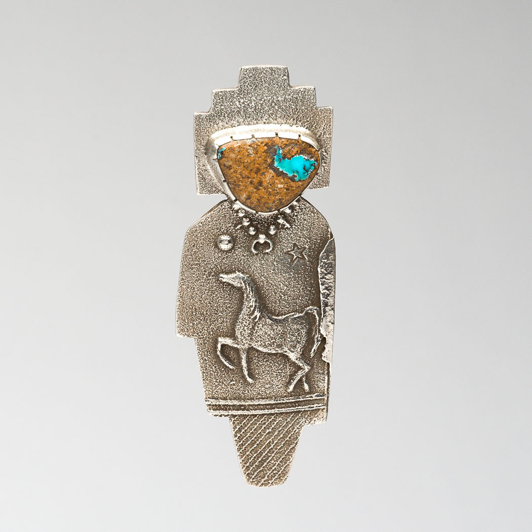 Cerrillos Turquoise Horse Spirit Pendant