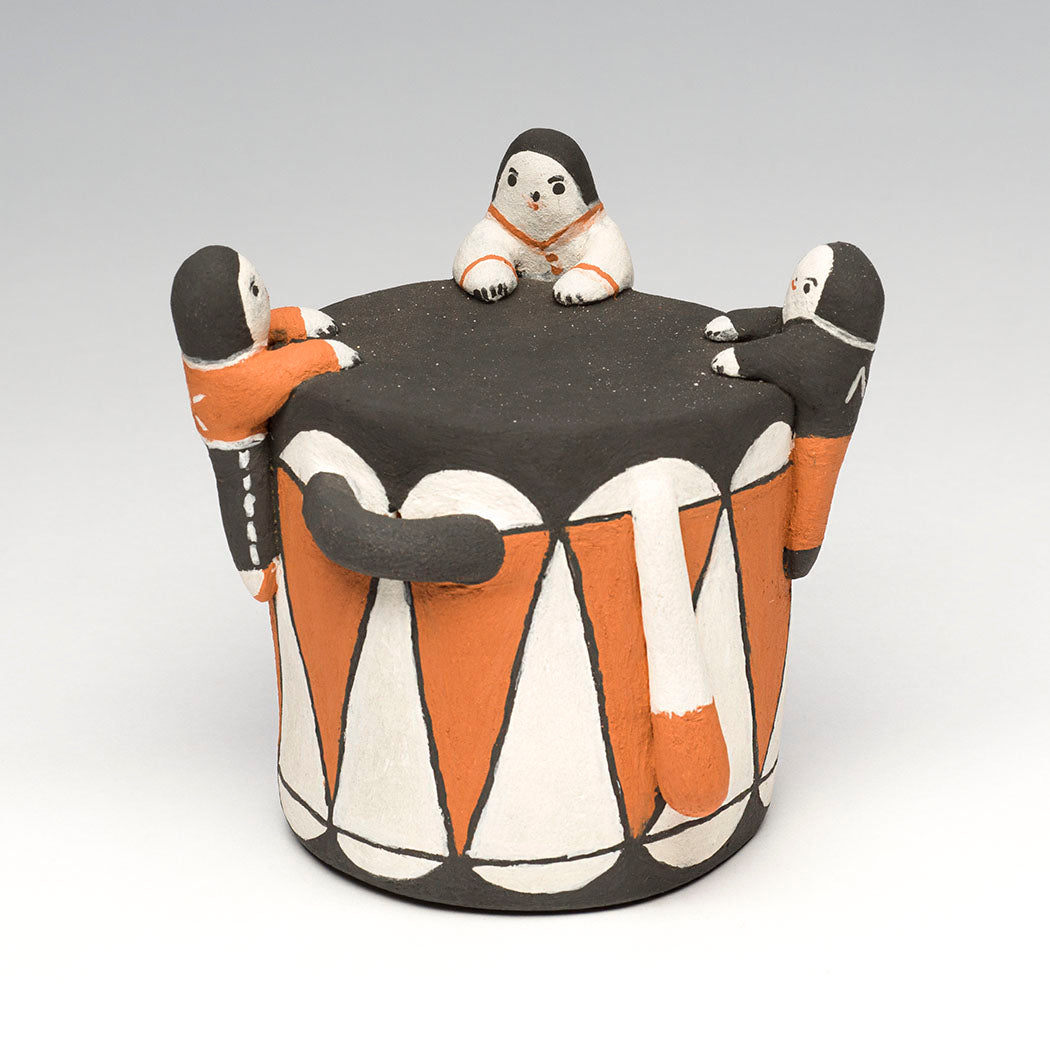 Children & Drum Storyteller Pottery