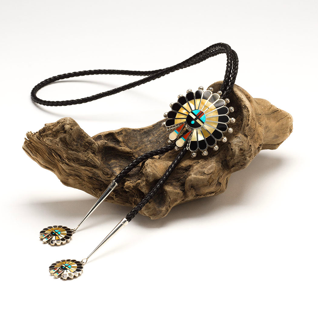 Striking Sunface Bolo Tie