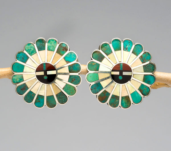 Bright Sunface Clip-On Earrings