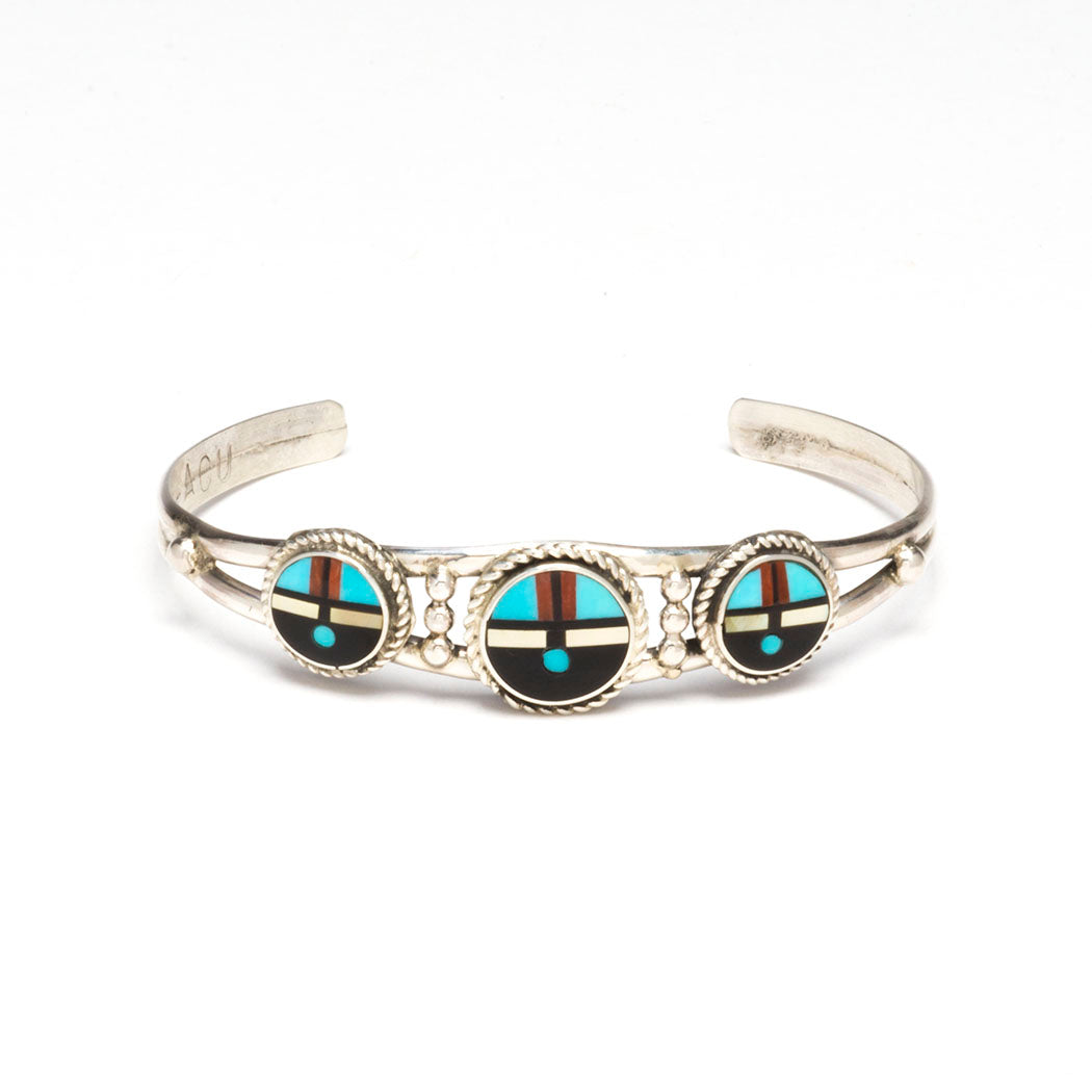 Zuni Sunface Cuff Bracelet