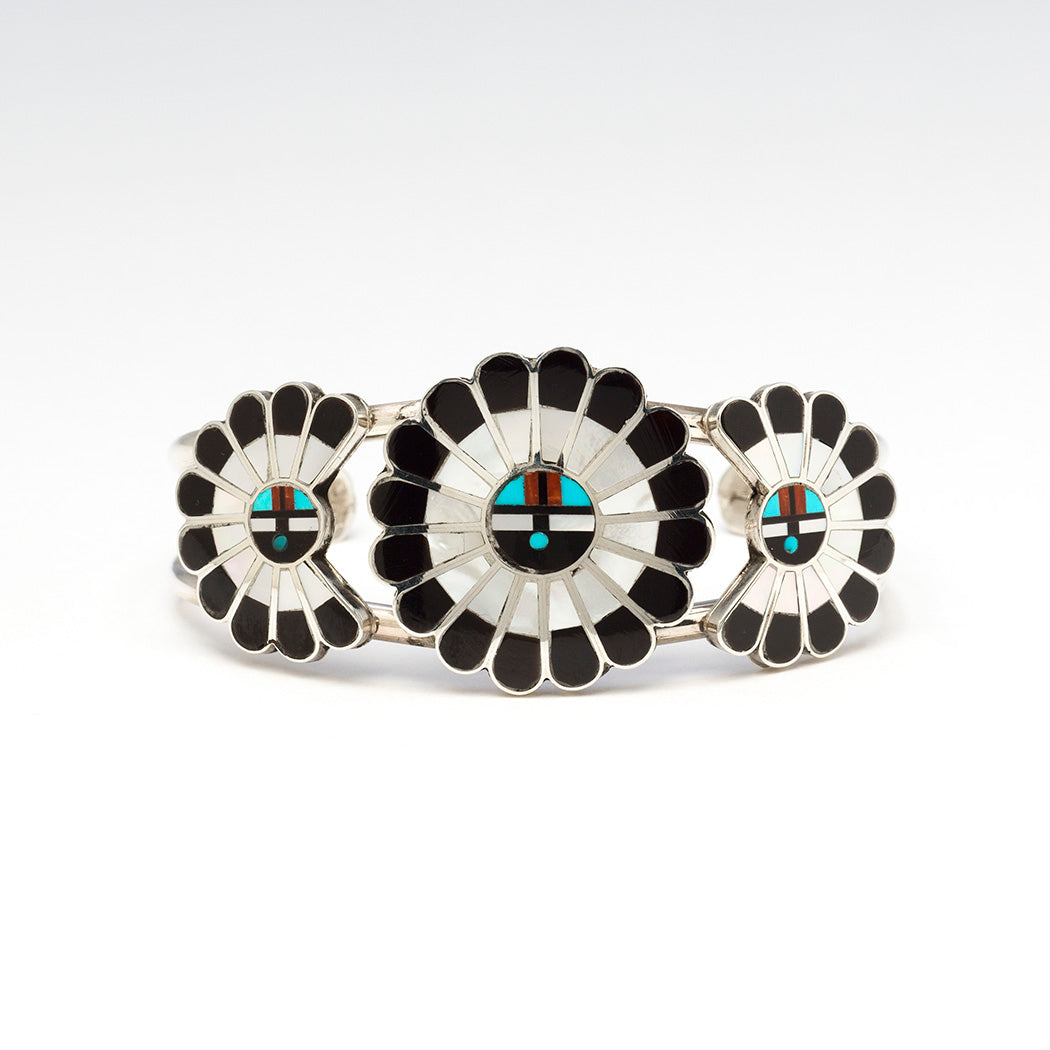 Sunface Trio Cuff Bracelet