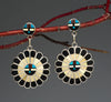 Zuni Sunface Dangle Earrings