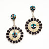 Zuni Sunface Dangle Earrings