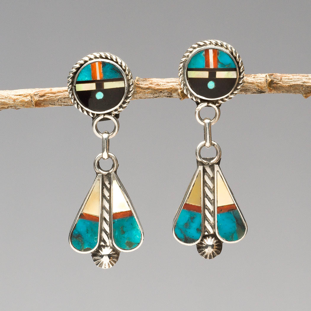 Gorgeous Sunface Dangle Earrings