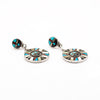 Stone To Stone Sunface Dangle Earrings