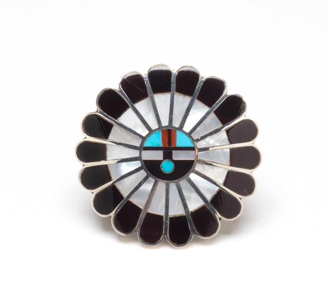 Conspicuous Zuni Sunface Ring