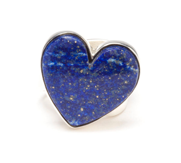 Inspired Lapis Heart Ring