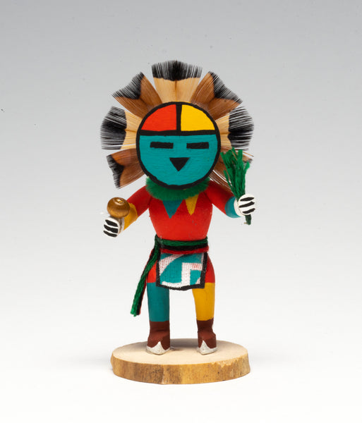 Miniature Hopi Sunface Katsina Doll
