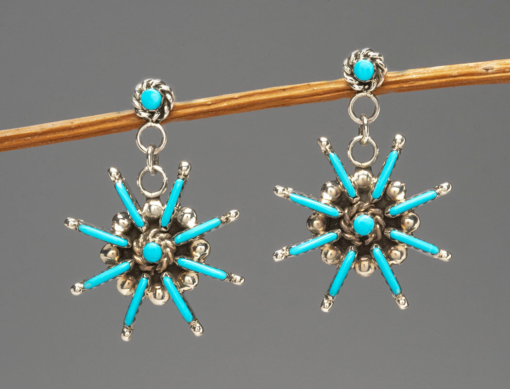 Starburst Needlepoint Earrings