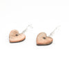 Abalone Heart Dangle Earrings