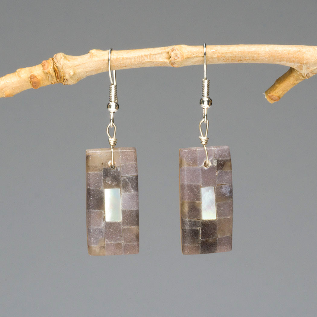 Inner Harmony Mosaic Dangle Earrings