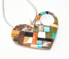 Be Mine Mosaic Heart Pendant & Chain