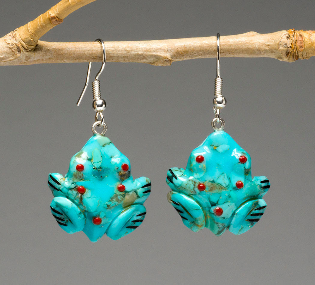 Positive Ripples Frog Fetish Earrings