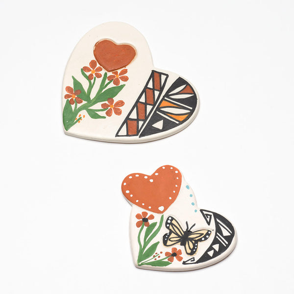 Pottery Heart Set