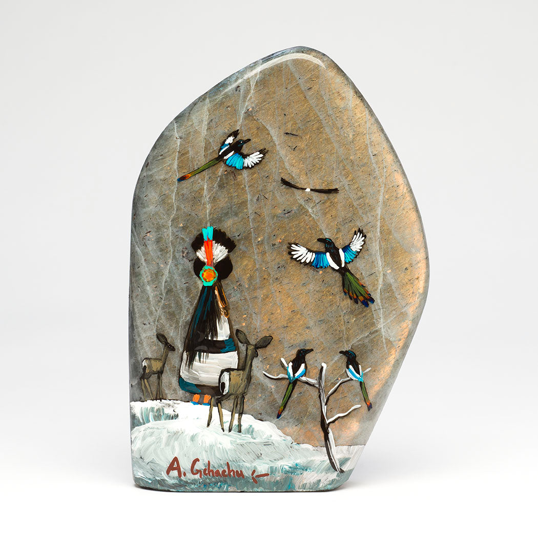 "Shalako's Winter Blessing" Double-Sided Painting