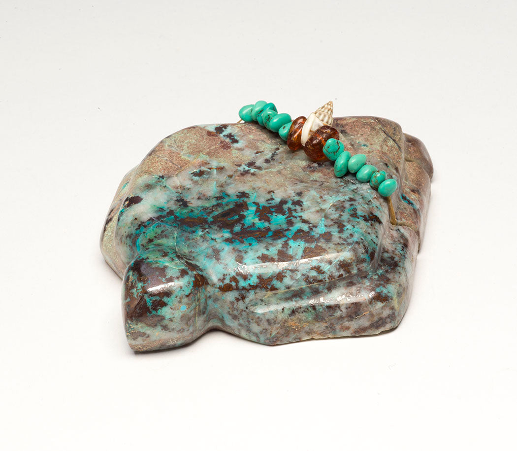 Chrysocolla With Copper Ore Sea Turtle