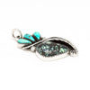 New Lander Turquoise & Sleeping Beauty Turquoise Leaf Pendant