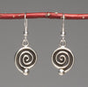 Classic Sterling Silver Spiral Dangle Earrings