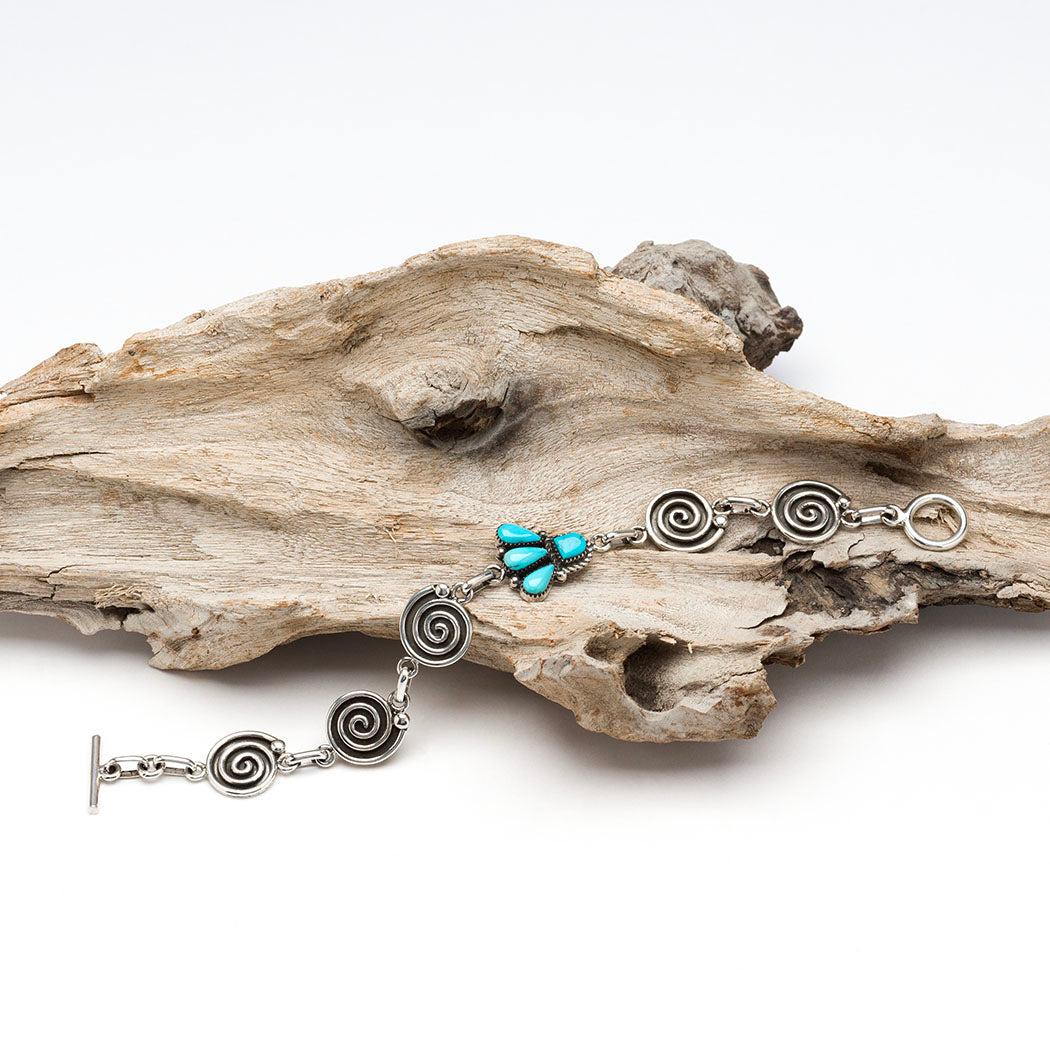 Turquoise Journey Of Life Link Bracelet