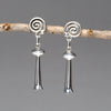 Spiral Squash Blossom Earrings