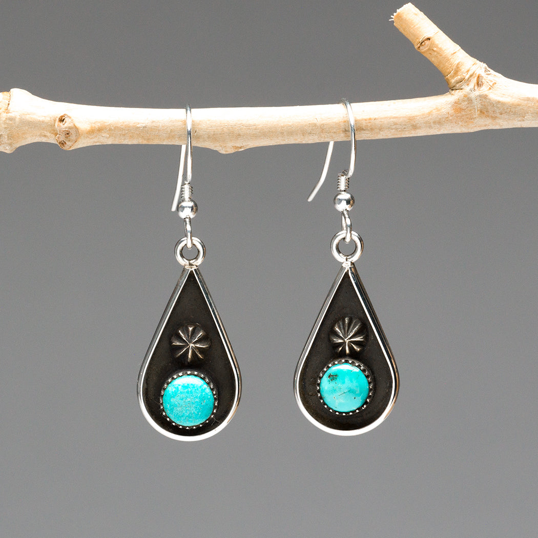 Sleeping Beauty Turquoise Drop Earrings