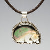 Aurora Borealis Medicine Bear Pendant Necklace