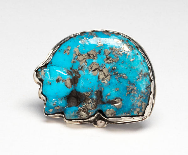 Persian Turquoise Bear Ring