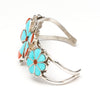 Dragonfly & Flowers Cuff Bracelet