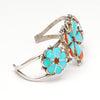 Dragonfly & Flowers Cuff Bracelet